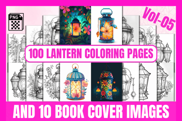 100 Lantern Coloring Pages Vol-5: A Strategic Creative Asset for Today’s Digital Publishing Professionals
