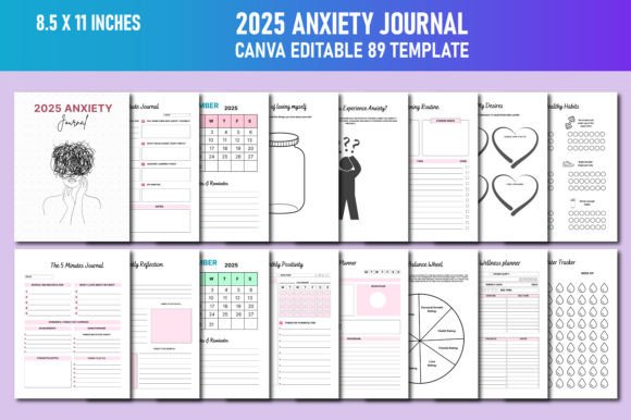 2025 Anxiety Journal Canva KDP: Your Flexible, Print-Ready Companion for Calmer Days