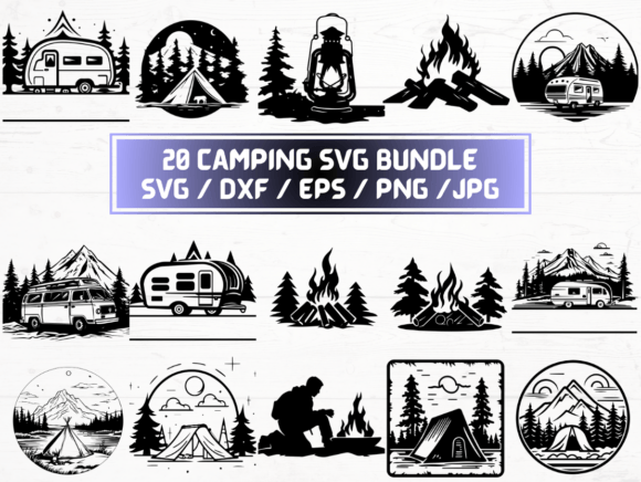 Camping SVG, DXF, EPS, JPG: A Practical Digital Asset Bundle for Creators and Small Businesses