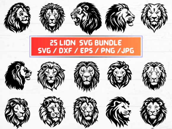 Lion SVG: Bold, Versatile Design Assets for Creators