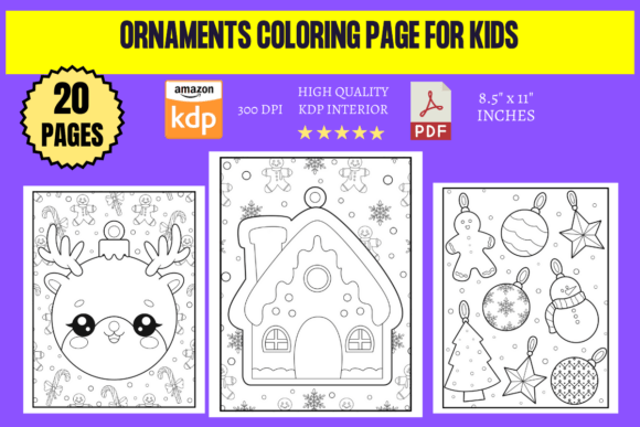 Ornaments Coloring Pages for Kids